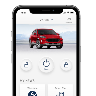 Screenshot of the FordPass app home screen.