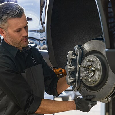 Technician with brake