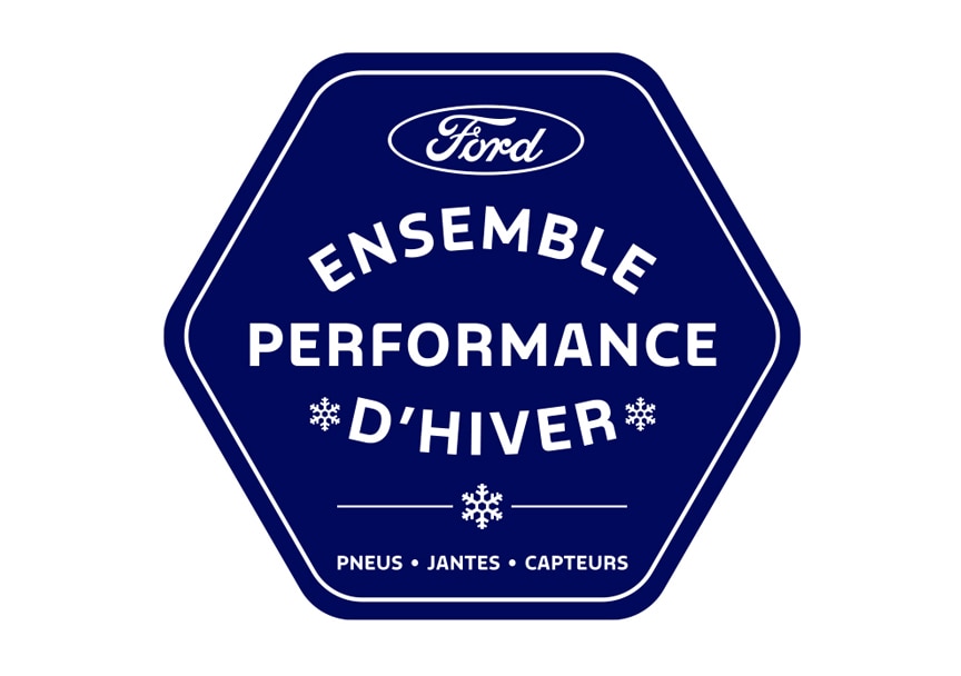 Logo de l’Ensemble performance d’hiver Ford : Pneus. Jantes. Capteurs.